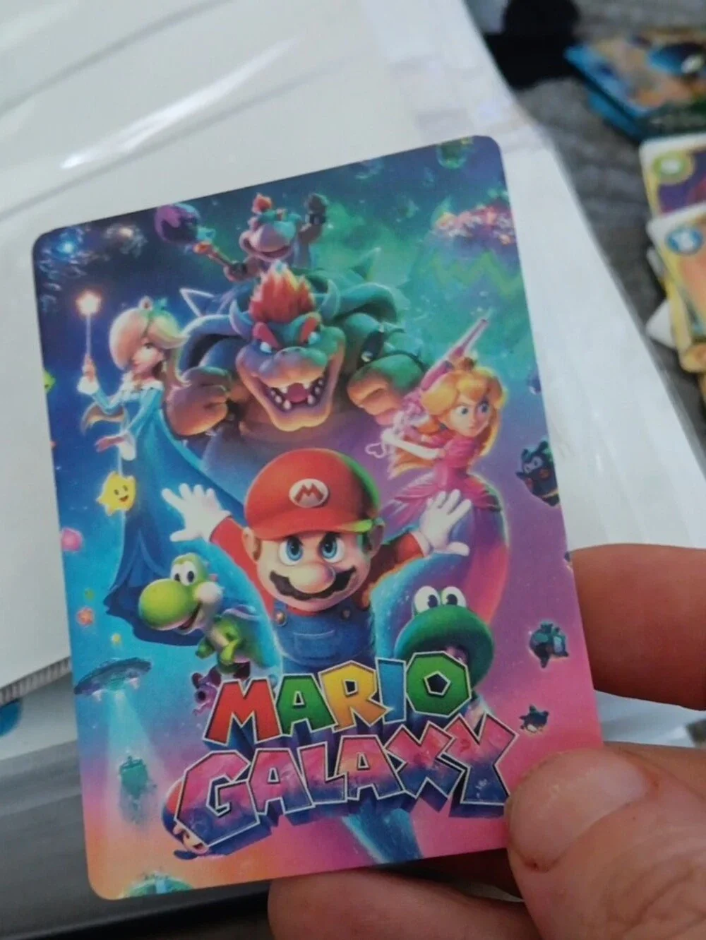 Nintendo Mario Trading Card - Red, Blue, Yellow